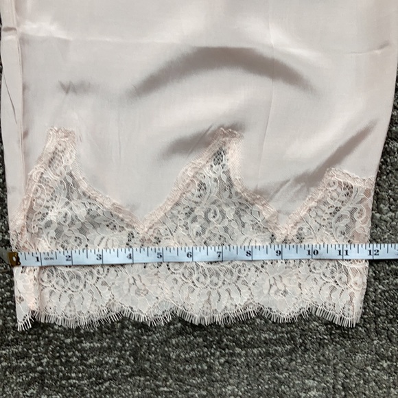 🎀VS silky lace pj sleep pants soft pink size M - Picture 7 of 10